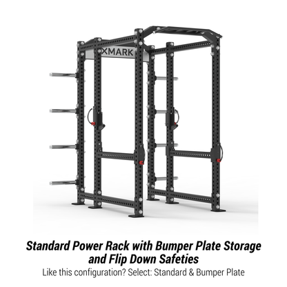 Viper Power Rack with Storage & Flip Down Safeties