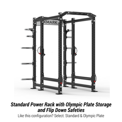 Viper Power Rack with Storage & Flip Down Safeties