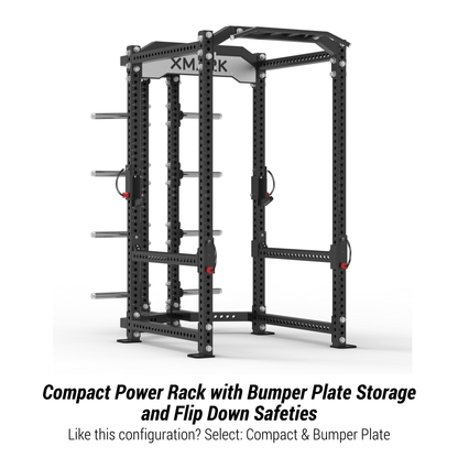 Viper Power Rack with Storage & Flip Down Safeties