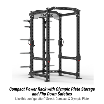 Viper Power Rack with Storage & Flip Down Safeties