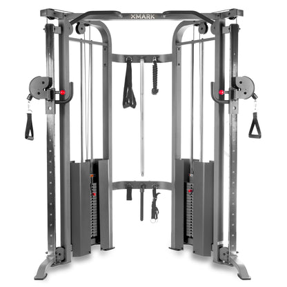 Functional Trainer Cable Machine with Dual 200 lb Weight Stacks