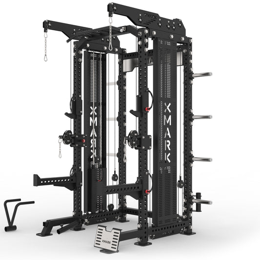 Commercial Half Rack Functional Trainer, Dual 220-Pound Stacks